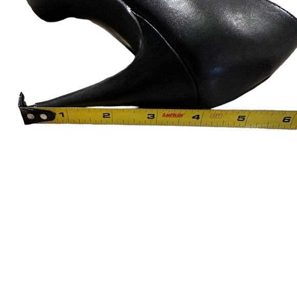 Nine West Open Toe Heels Black size 8 Perforated Office Formal Wear - Picture 4 of 8